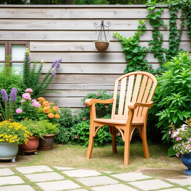 Scaun de grădină confortabil și elegant